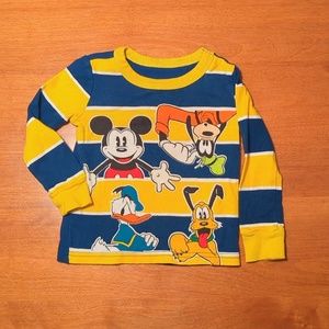 Boys long sleeve Disney characters shirt